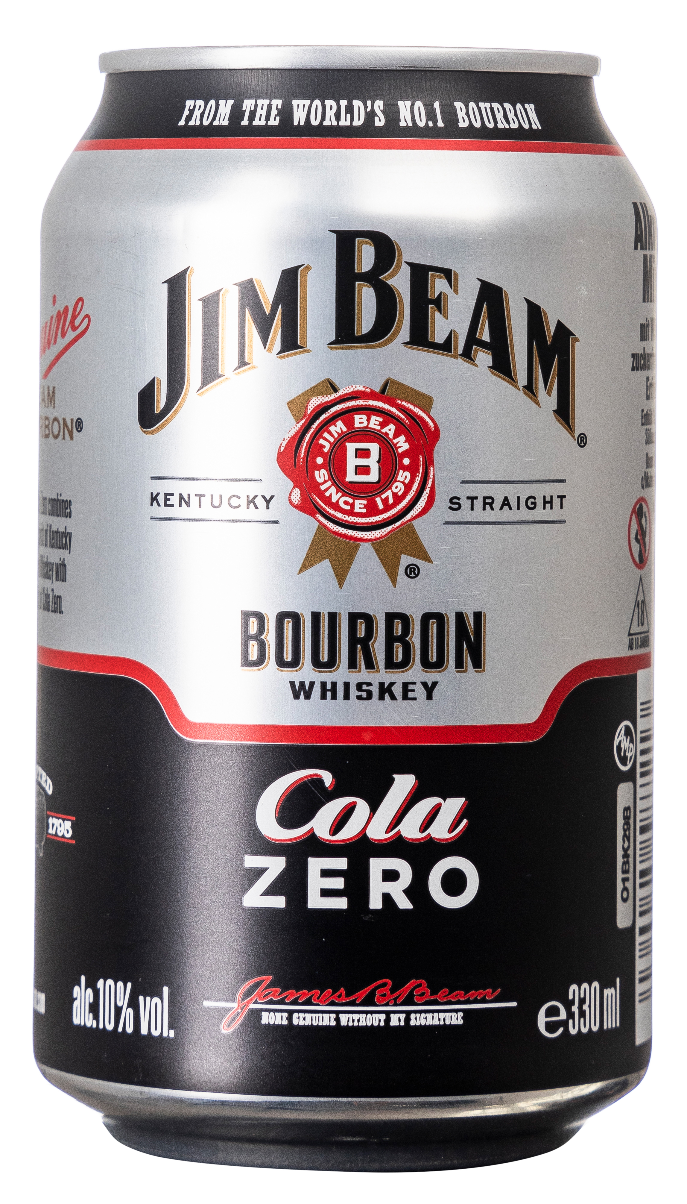 Jim Beam Cola Zero 10% vol. 0,33L EINWEG 
