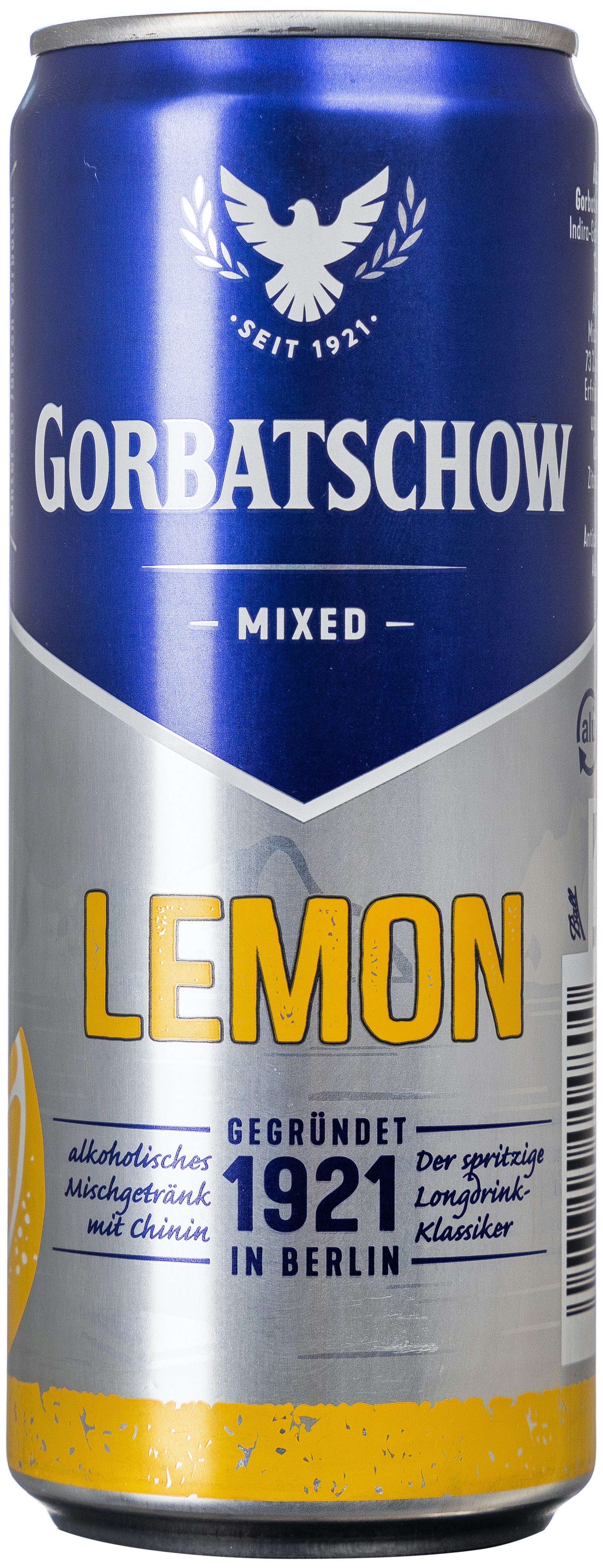 Wodka Gorbatschow Lemon 10% vol. 0,33L EINWEG