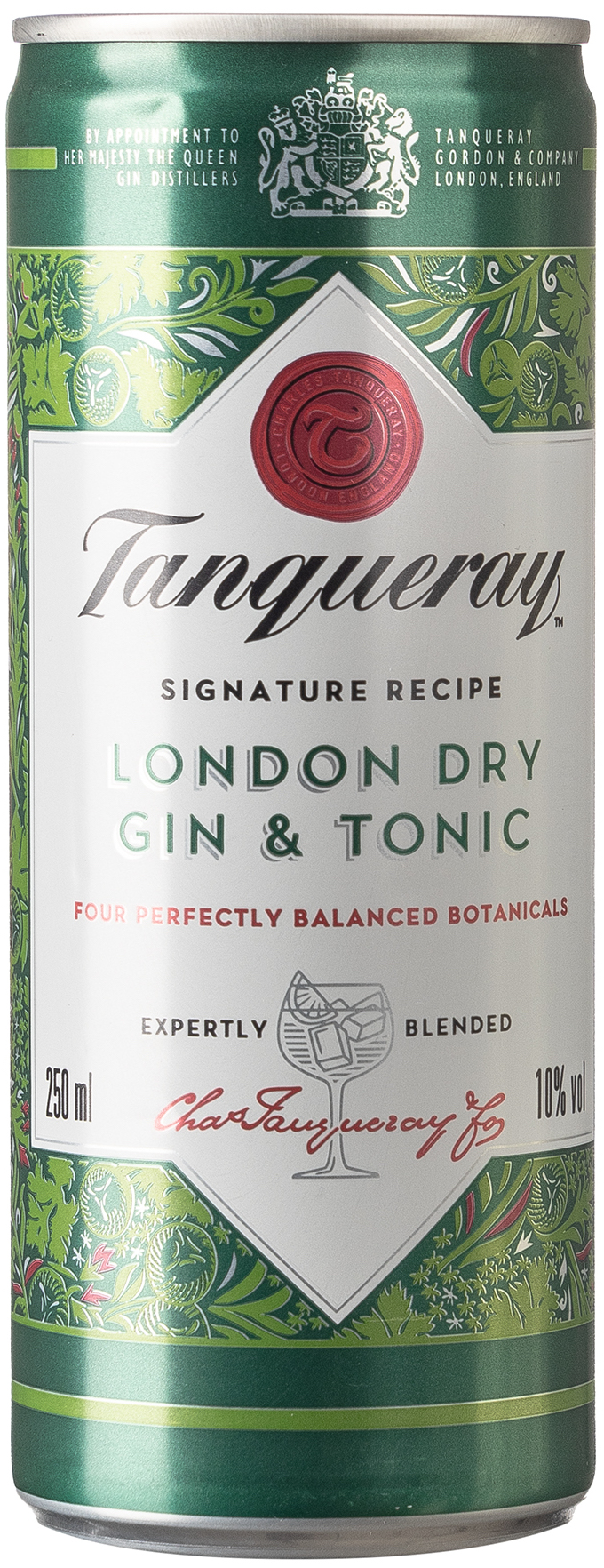 Tanqueray London Dry Gin and Tonic 10% vol. 0,33L EINWEG