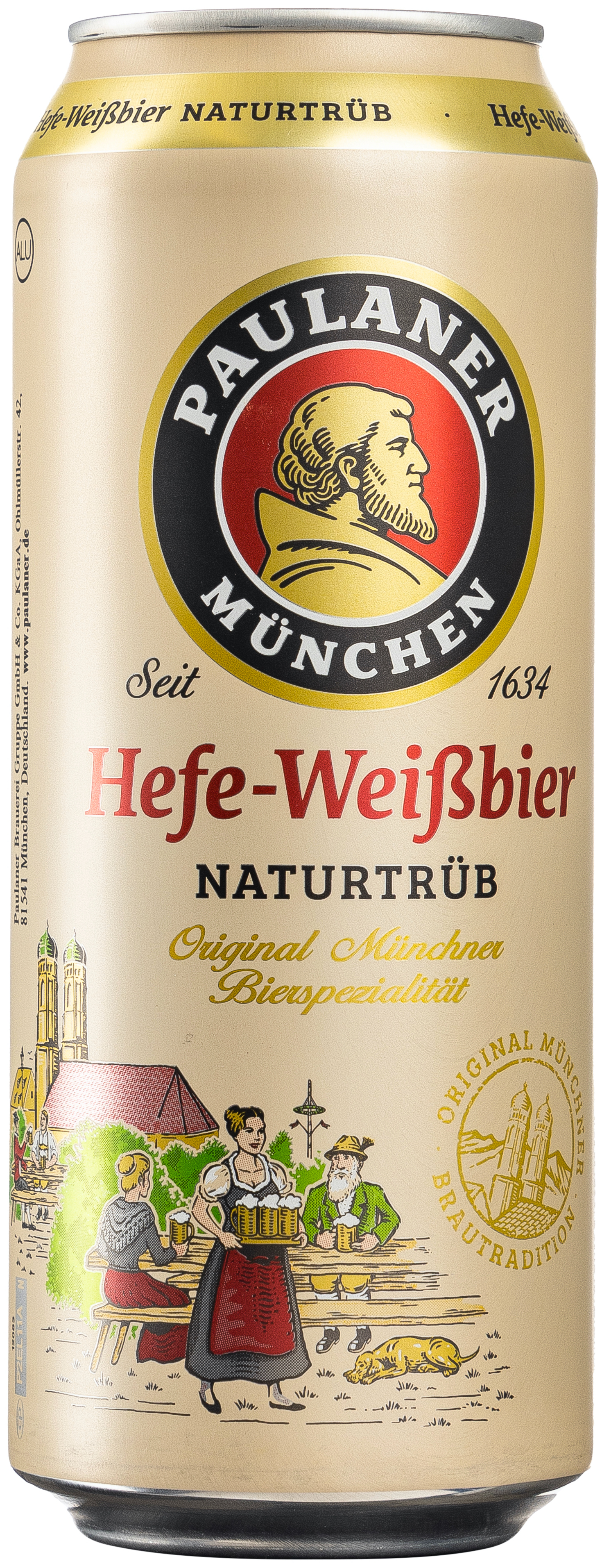 Paulaner Hefe Weißbier Naturtrüb 0,5L EINWEG