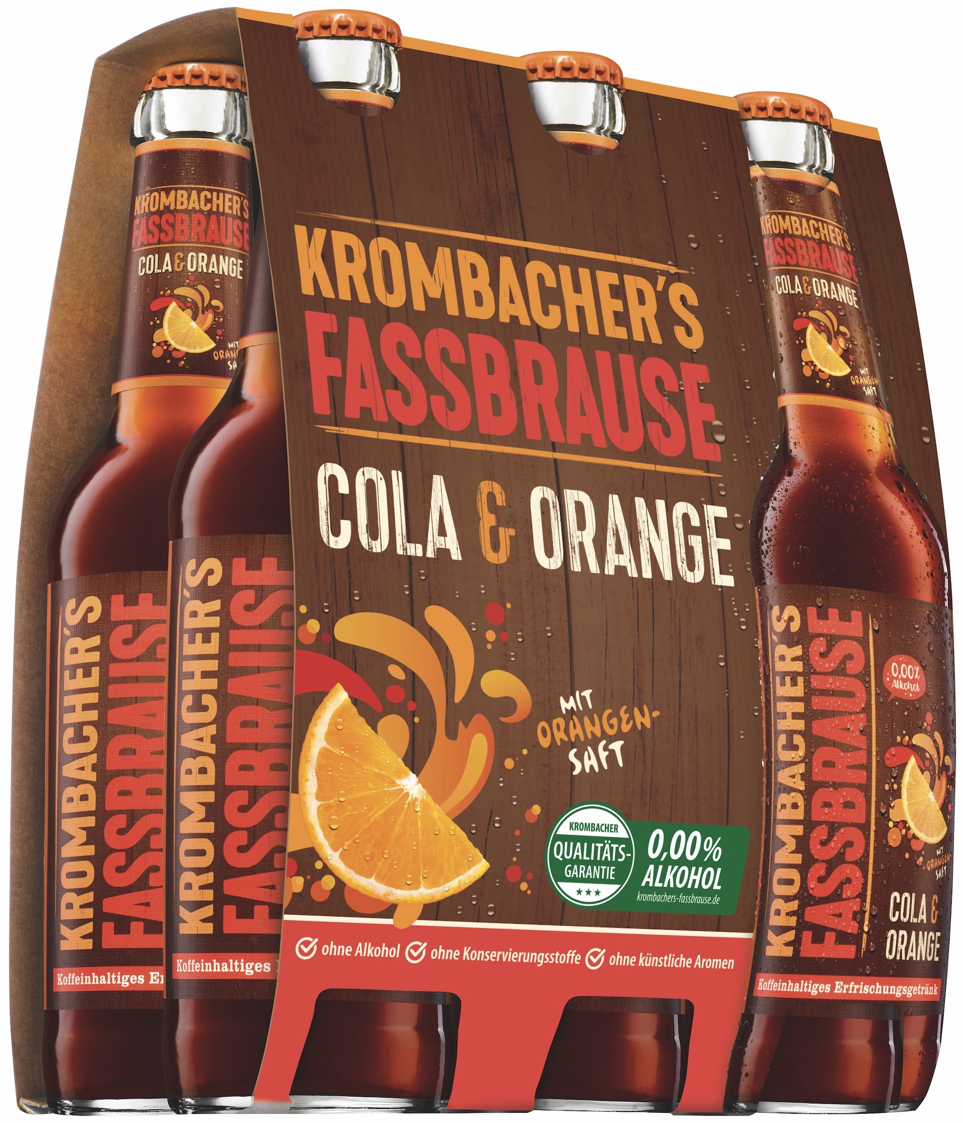 Krombacher Fassbrause Cola Orange 6x0,33L MEHRWEG
