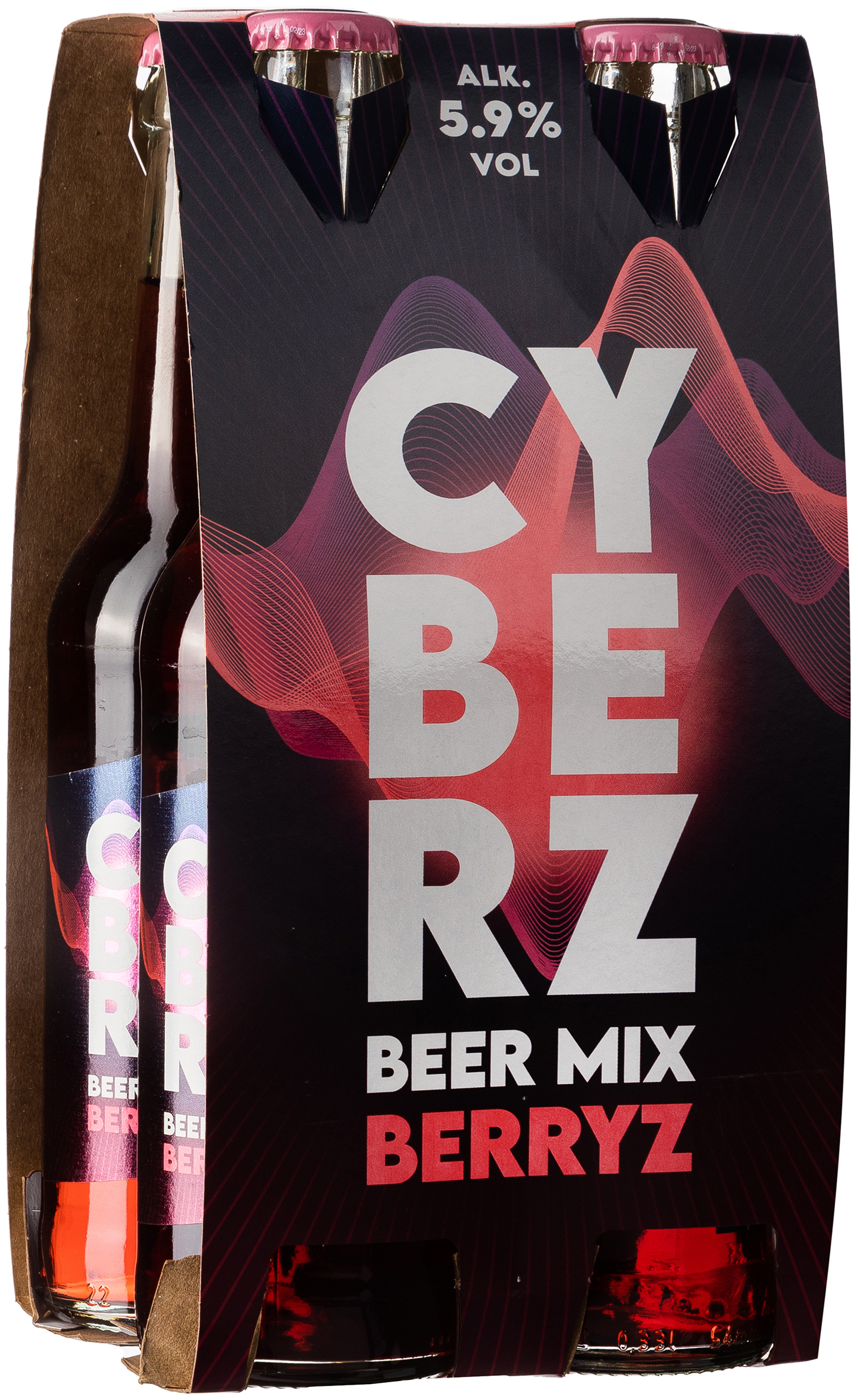 Cyberz Beer Mix Berryz 5,9% vol. 4x0,33L MEHRWEG