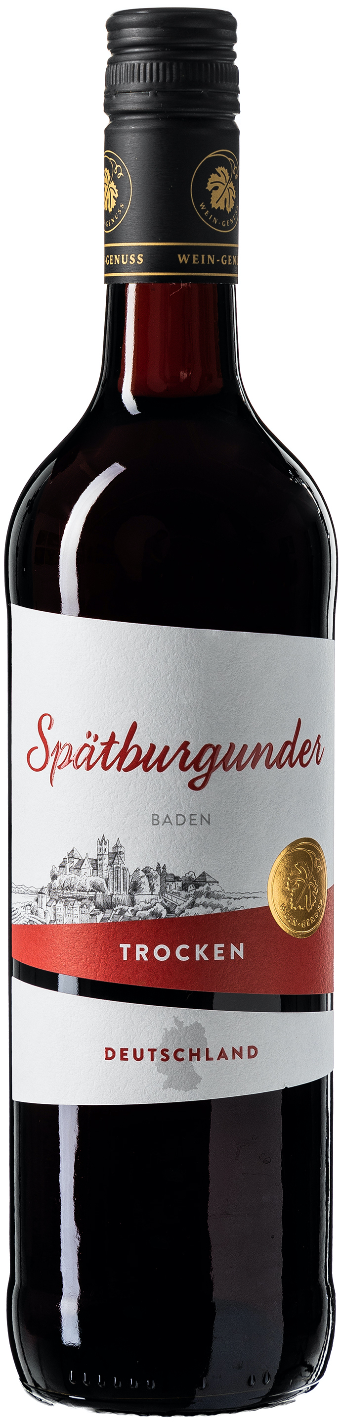 Wein-Genuss Baden Spätburgunder trocken 12,5% vol. 0,75L