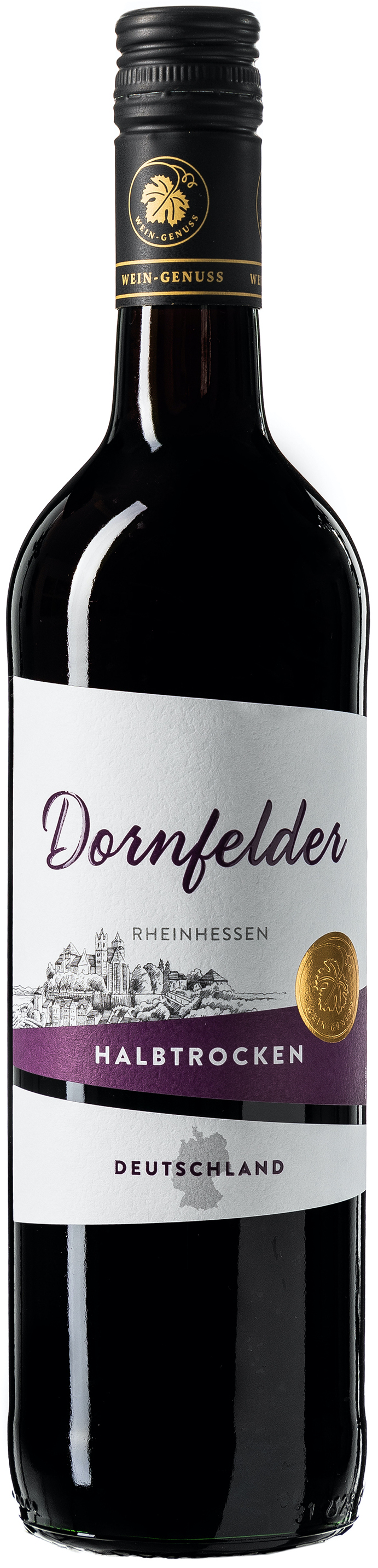 Wein-Genuss Dornfelder halbtrocken 11,5% vol. 0,75L