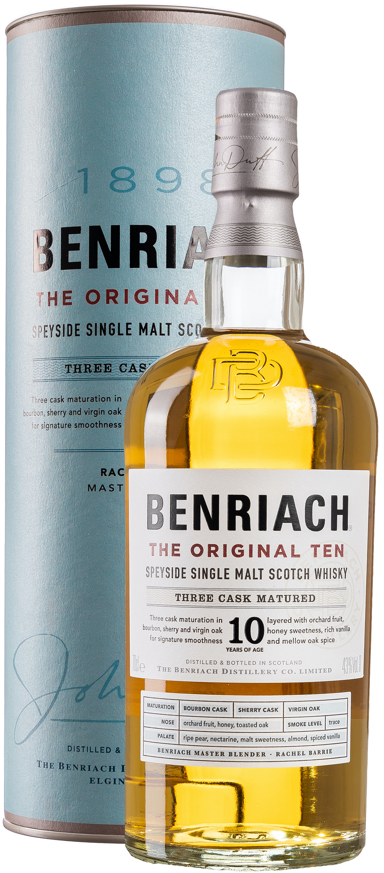 Benriach Speyside Single Malt Scotch Whiskey 10 Jahre 43% vol. 0,7L
