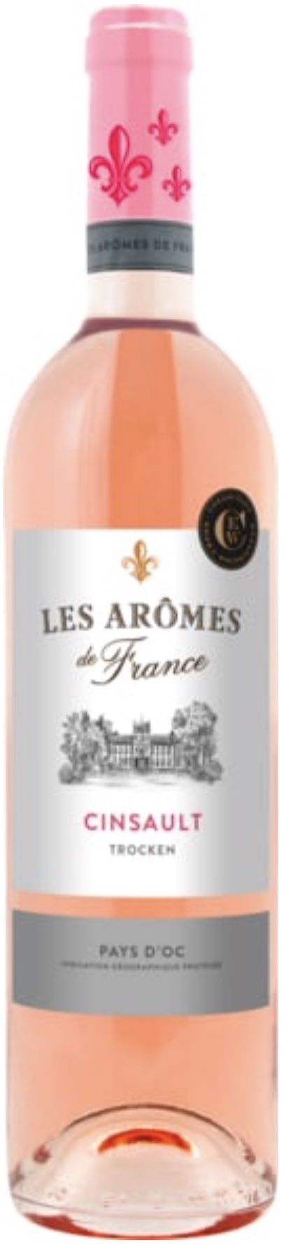 Les Arômes de France Cinsault Pays d' Oc rosé trocken 12,5% vol. 0,75L