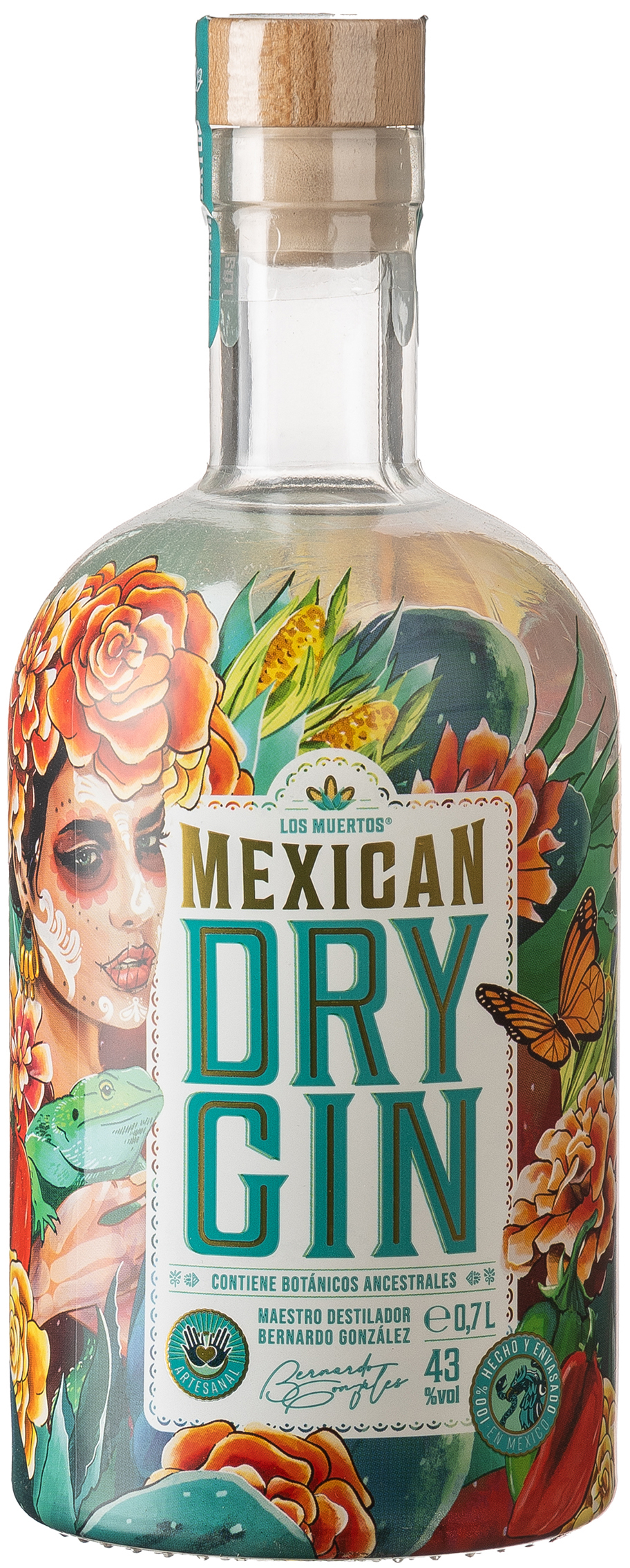 Los Muertos Mexican Dry Gin 43% vol. 0,7L