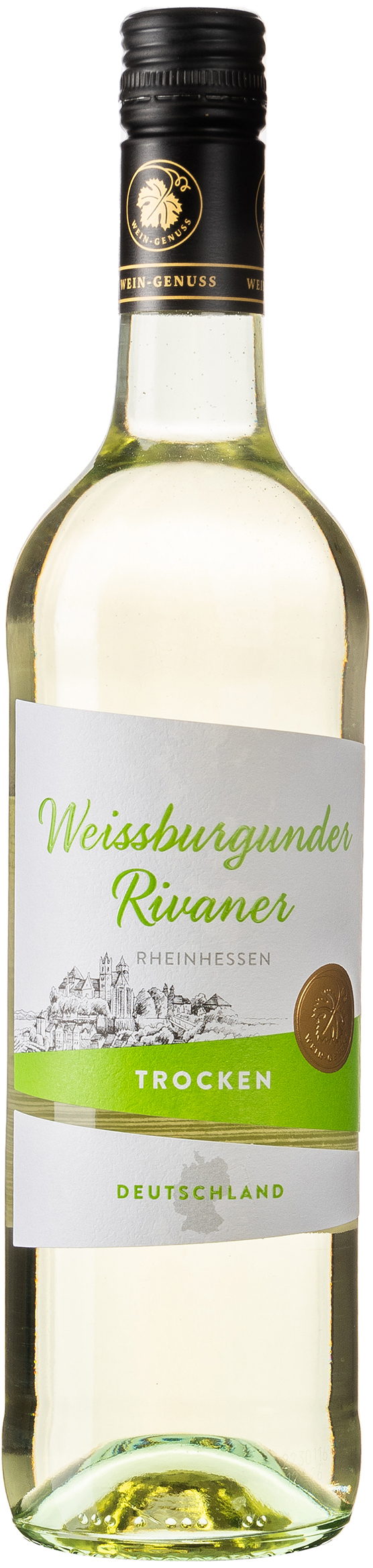 Wein-Genuss Weissburgunder Rivaner Rheinhessen trocken 12%vol. 0,75L