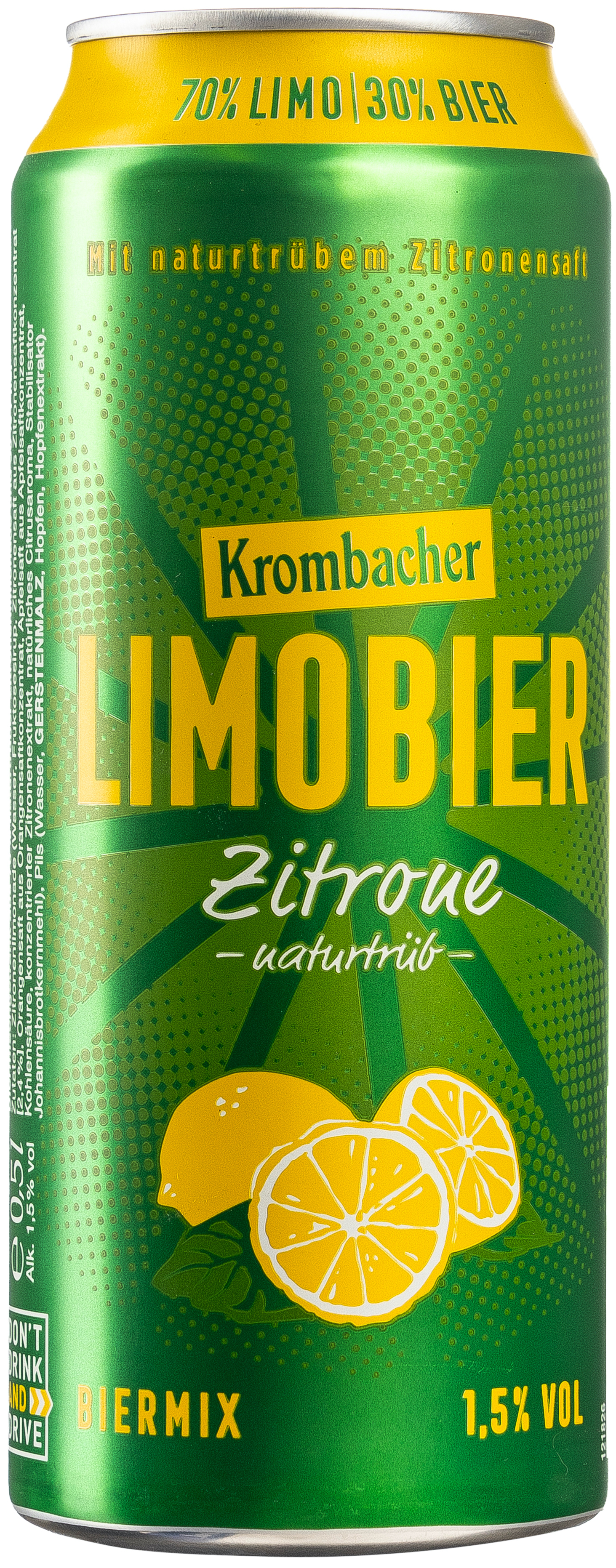 Krombacher Limobier Zitrone 0,5L EINWEG
