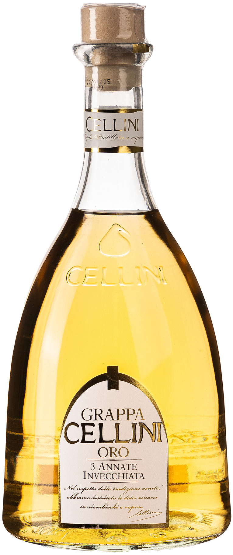 Cellini Grappa Oro 38% 0,7L