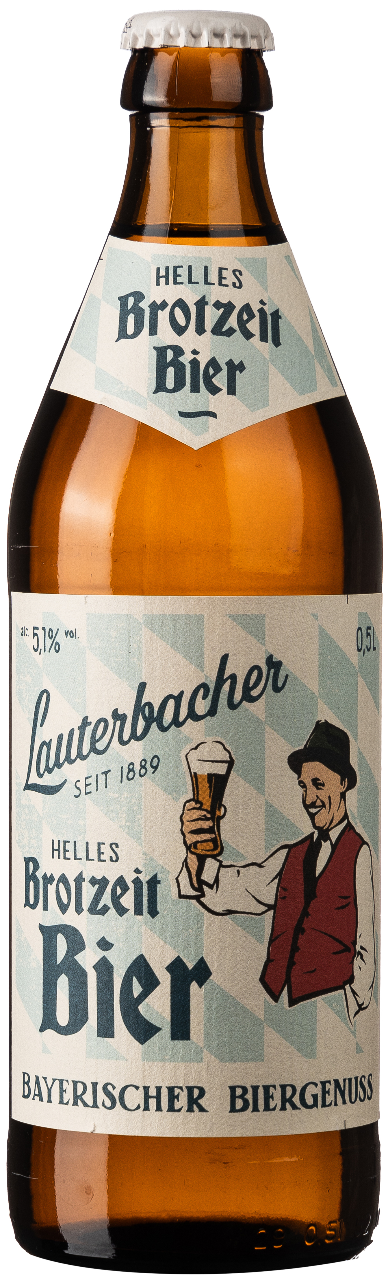 Lauterbacher Helles Brotzeit Bier 0,5L MEHRWEG 