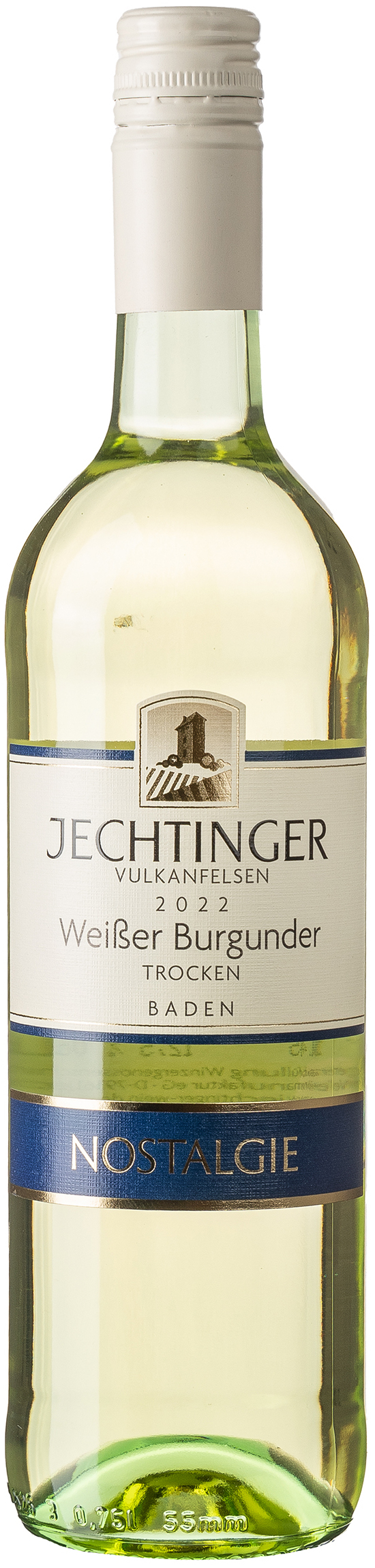 Jechtinger Vulkanfelsen Weißer Burgunder  trocken 12,5% vol. 0,75L