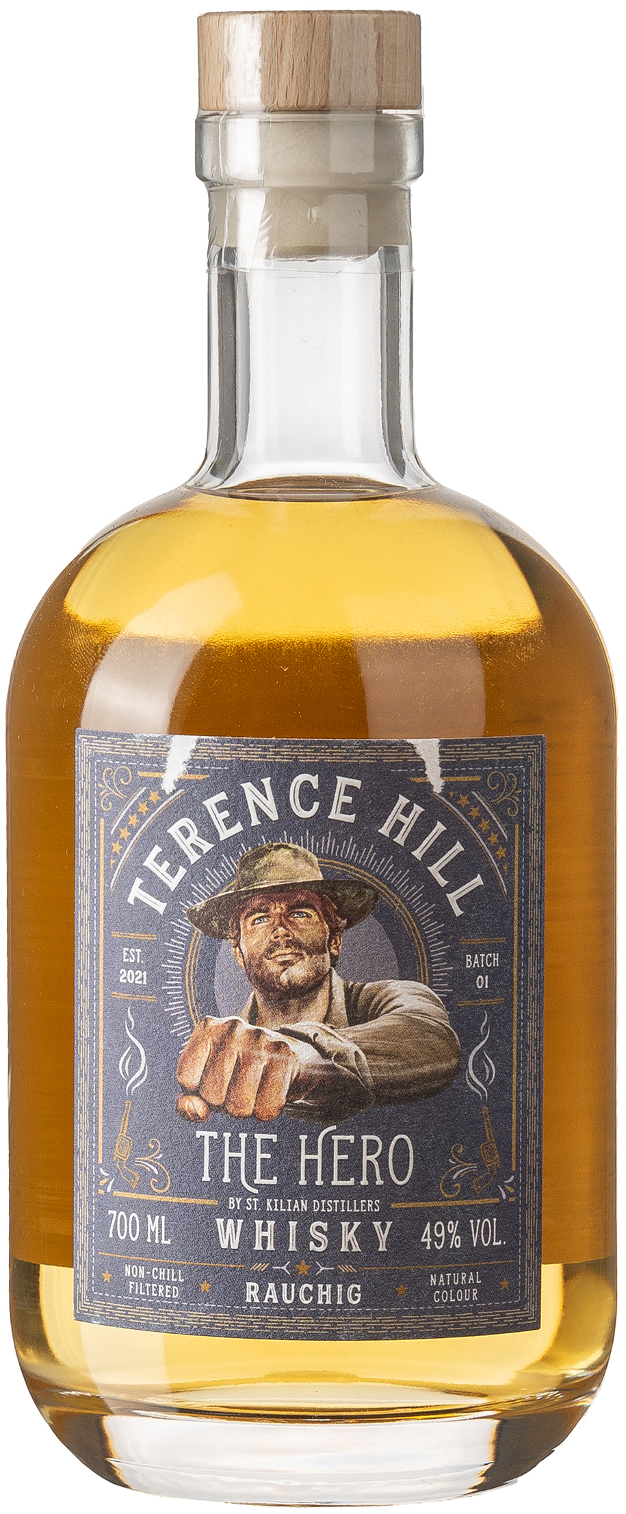 Terence Hill The Hero Whisky Rauchig 49% vol. 0,7L 