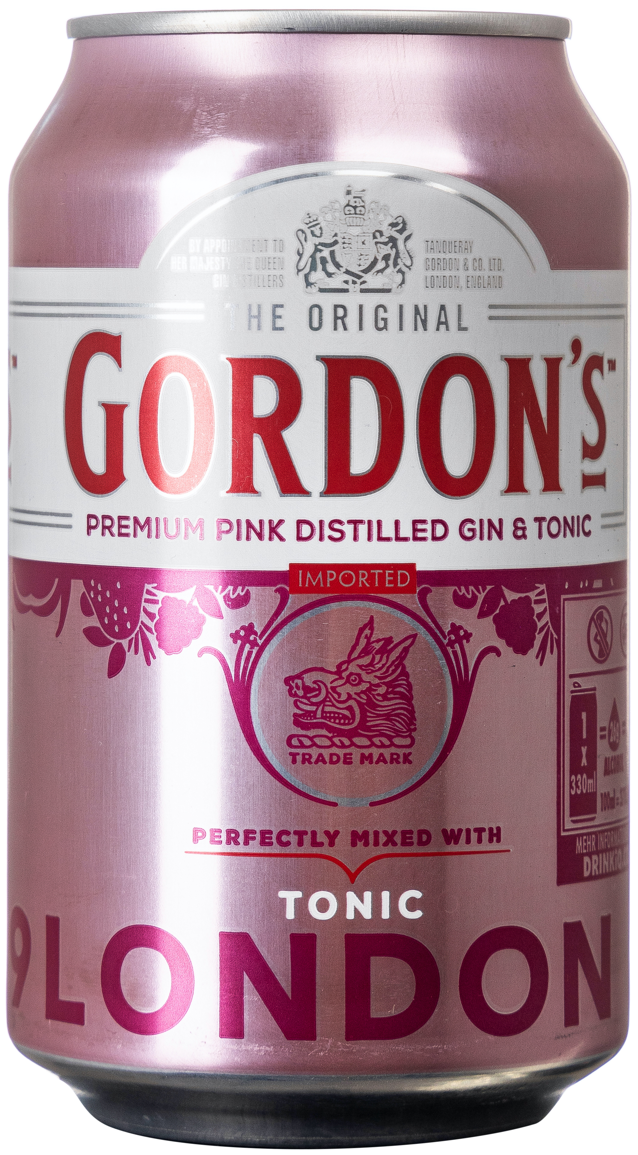 Gordon's Pink Gin & Tonic 10% vol. 0,33L EINWEG 