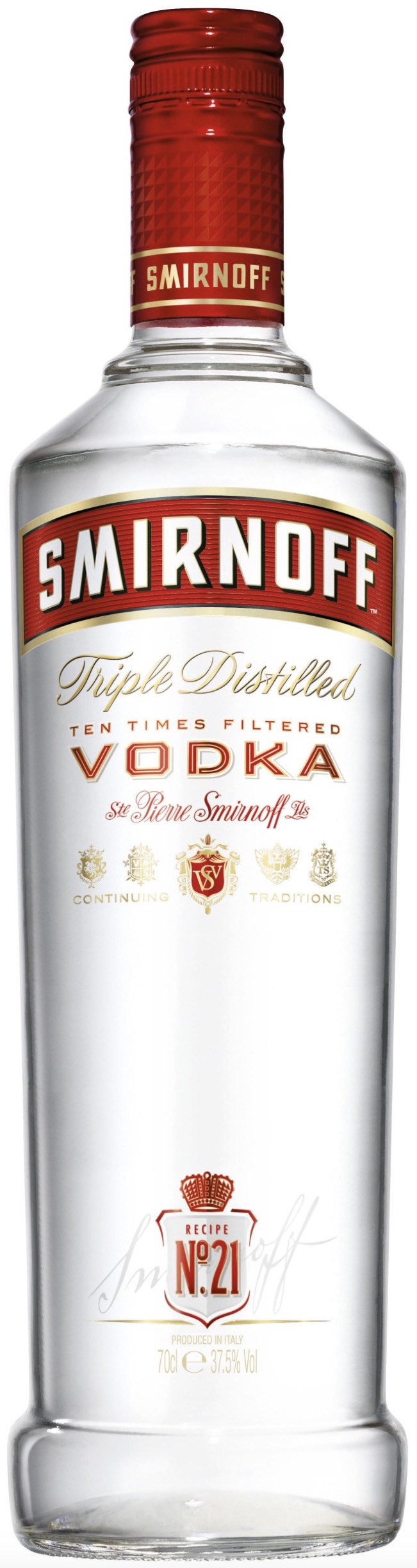 Smirnoff No.21 Red Label Premium Vodka 37,5% vol. 0,7L
