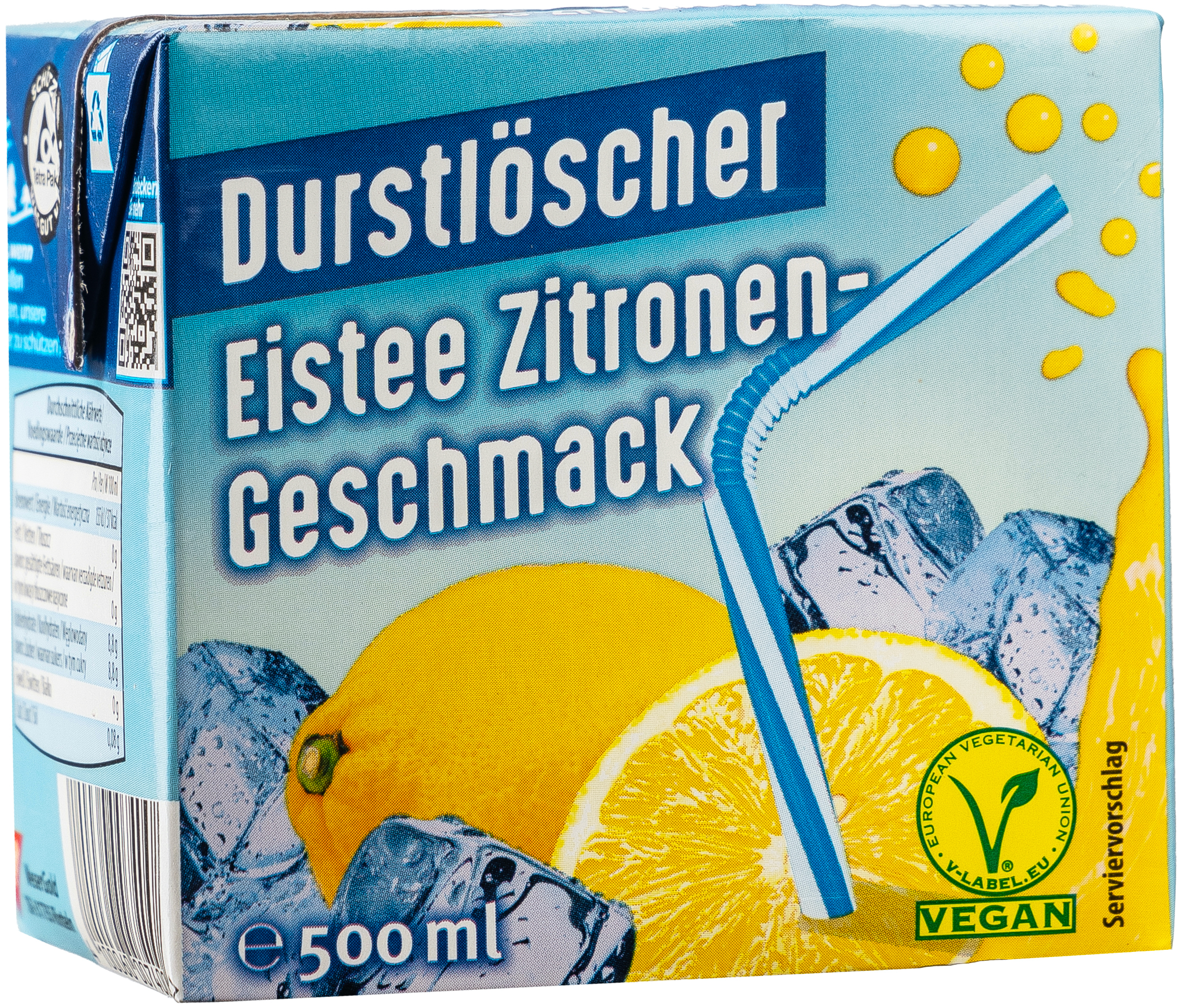 Durstlöscher Eistee Zitronen-Geschmack 0,5L