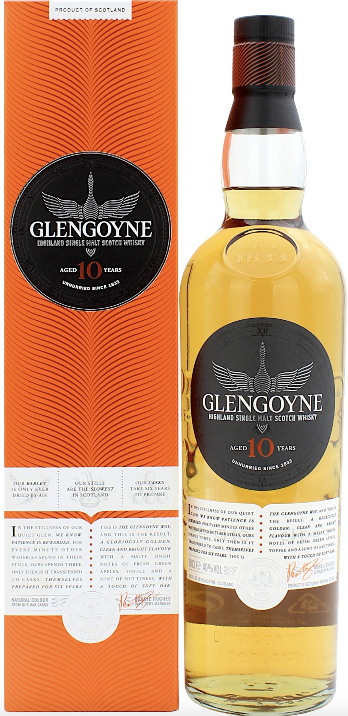Glengoyne 10 Jahre Highland Single Malt Scotch Whisky 40 % 0,7 l