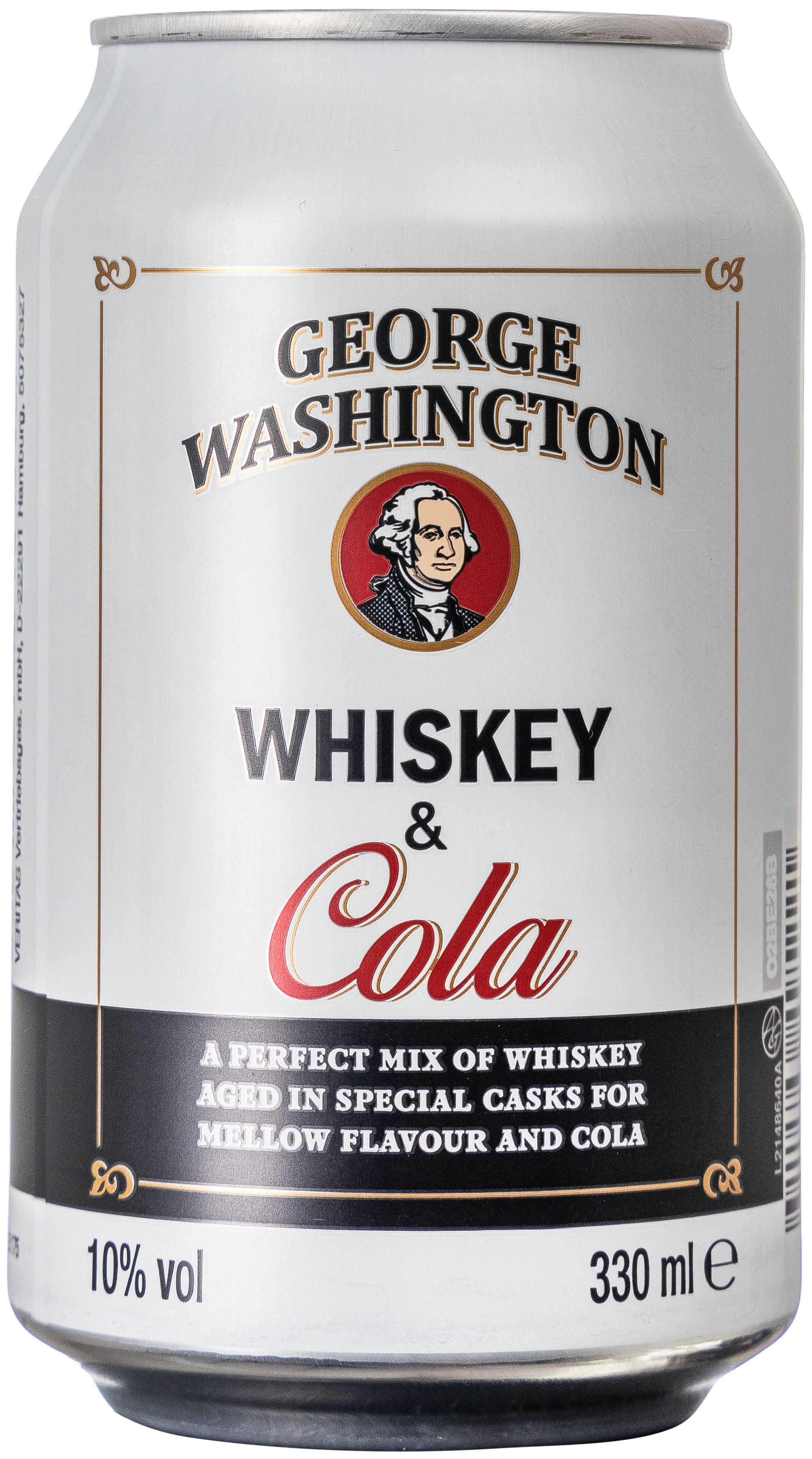 George Washington Whiskey & Cola 10% vol. 0,33L EINWEG 