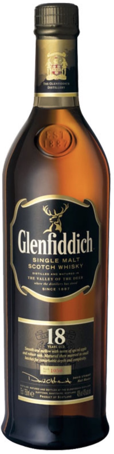 Glenfiddich 18 Years Old Small Batch Reserve Single Malt Scotch Whisky 40% Vol. 0,7 l