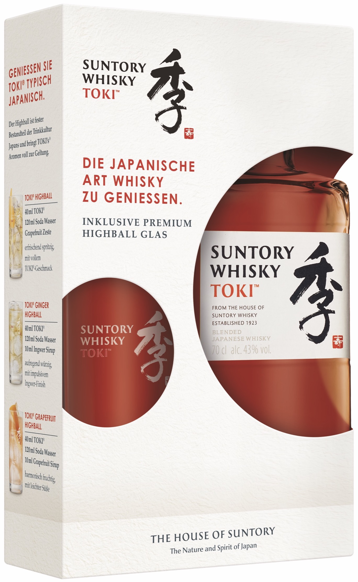 Suntory Whisky Toki Blended Whisky Japan in Geschenkpackung 43 % 0,7 l