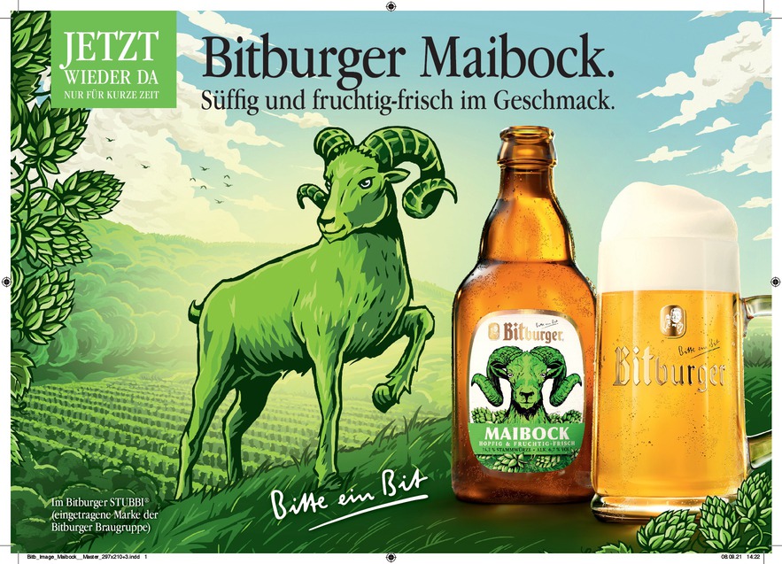 Bitburger Maibock stubbi 0,33L MEHRWEG
