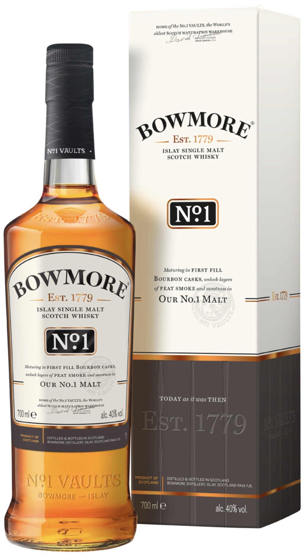 Bowmore No. 1 Islay Single Malt Scotch Whisky GP 40 % vol. 0,7L