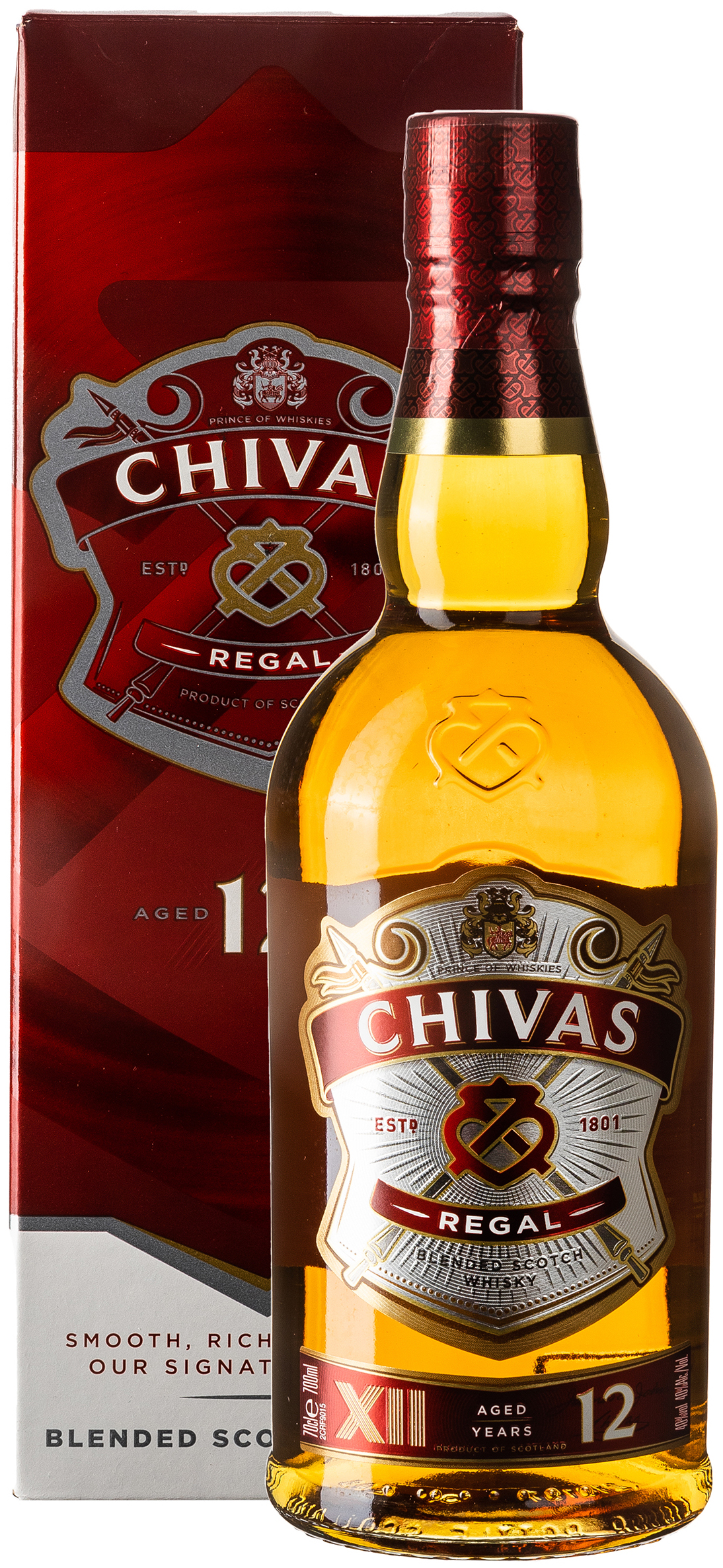 Chivas Regal Blended Scotch Whiskey 12 Jahre 40% vol. 0,7L