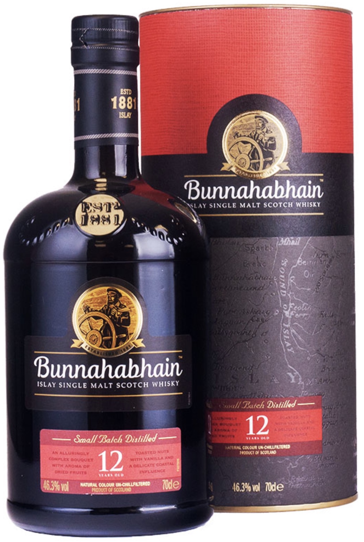 Bunnahabhain Islay Single Malt Whisky 12Jahre GP 46,3% 0,7L