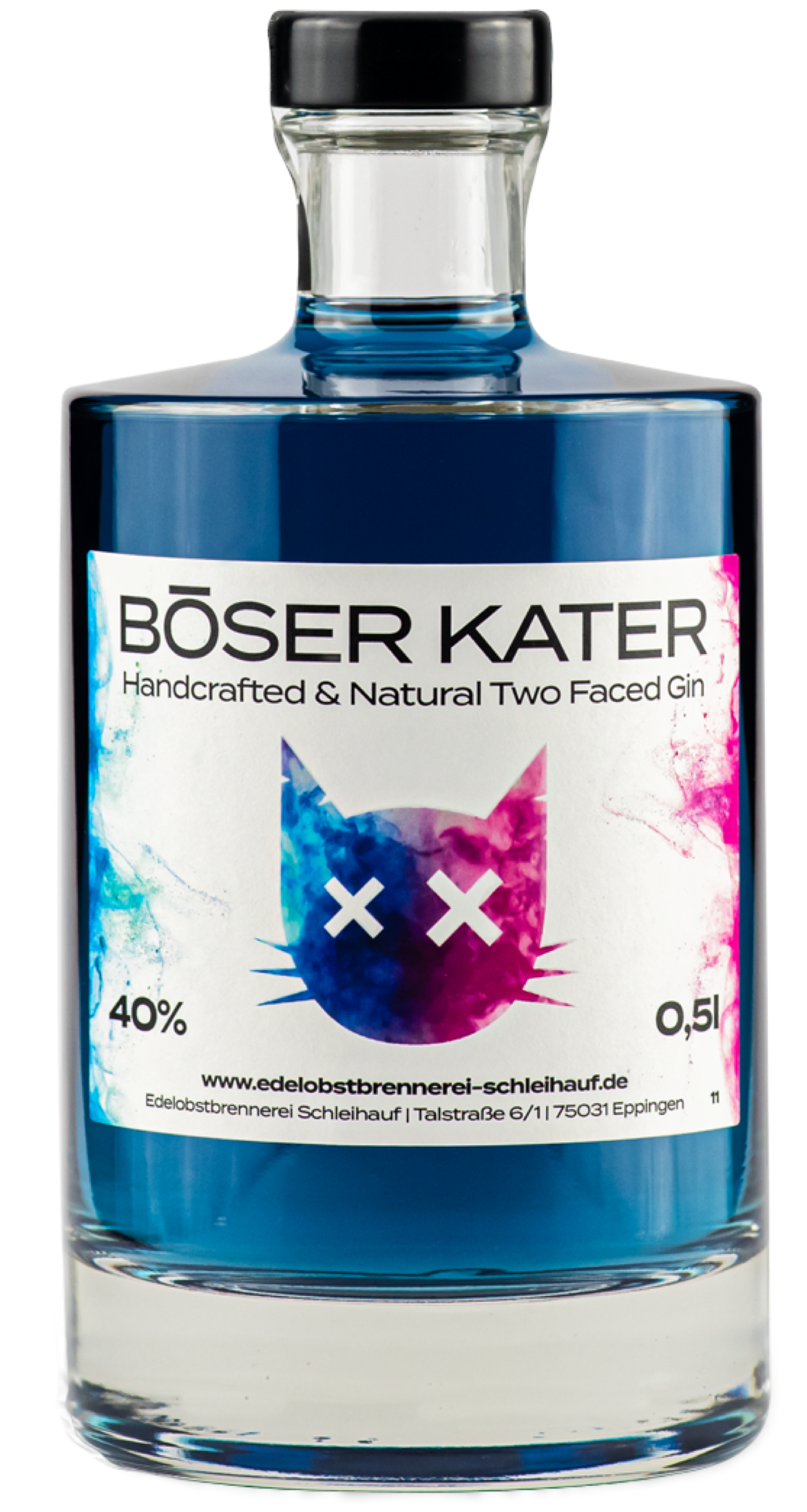 Böser Kater Handcrafted & Natural Two Faced Gin 40% vol. 0,5l