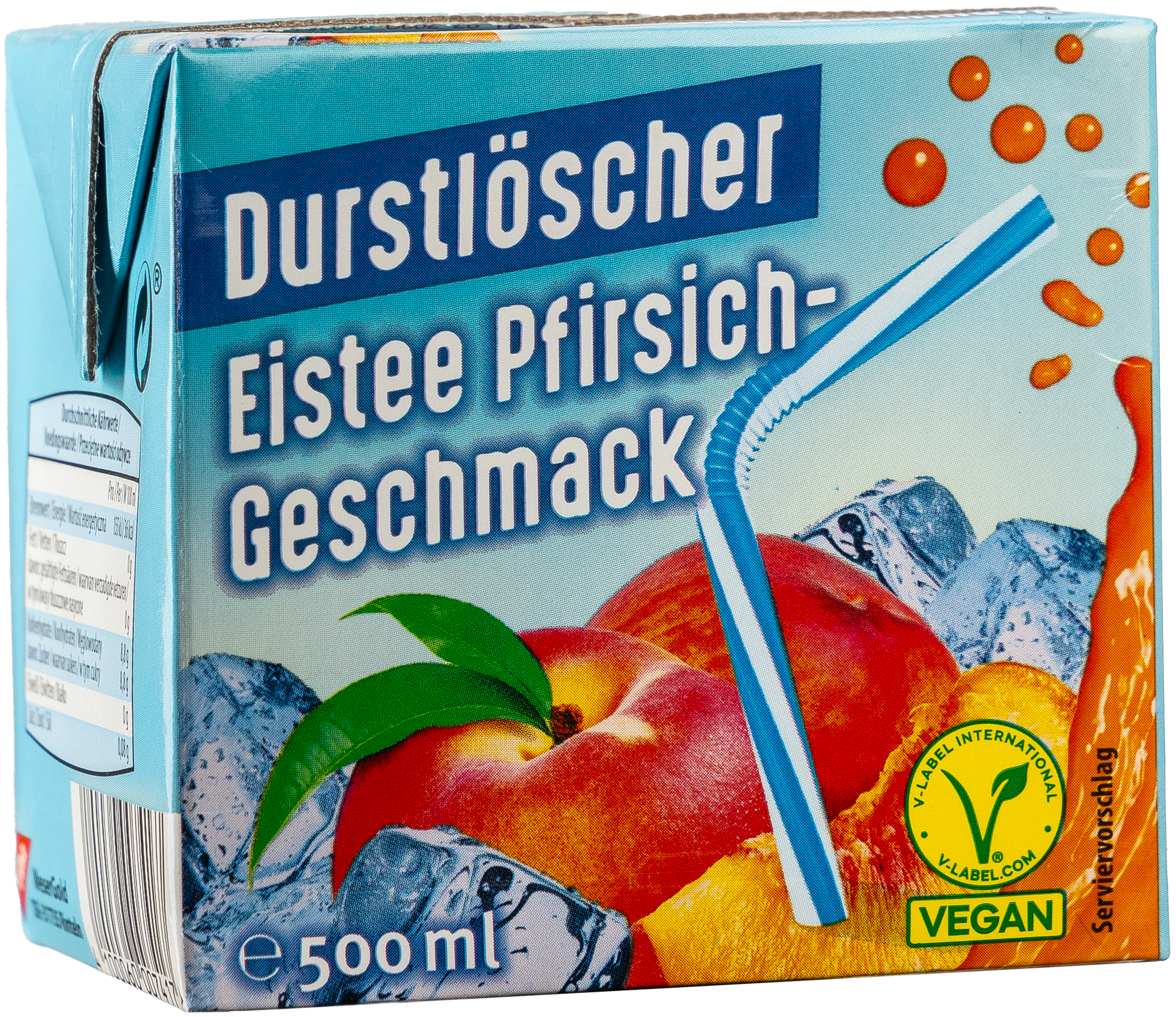 Durstlöscher Eistee Pfirsich-Geschmack 0,5L