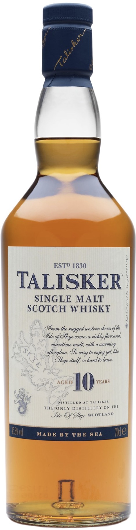 Talisker Isle of Skye Malt Scotch Whisky 10 Years Old GP 45,8% vol. 0,7L
