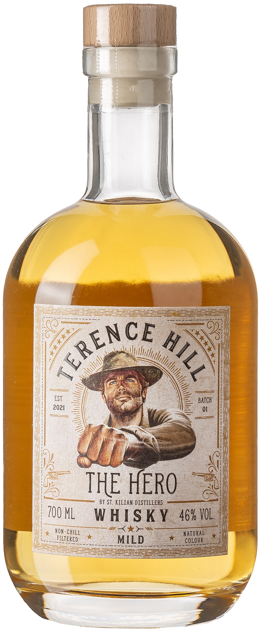 Terence Hill The Hero Whisky Mild 46% vol. 0,7L