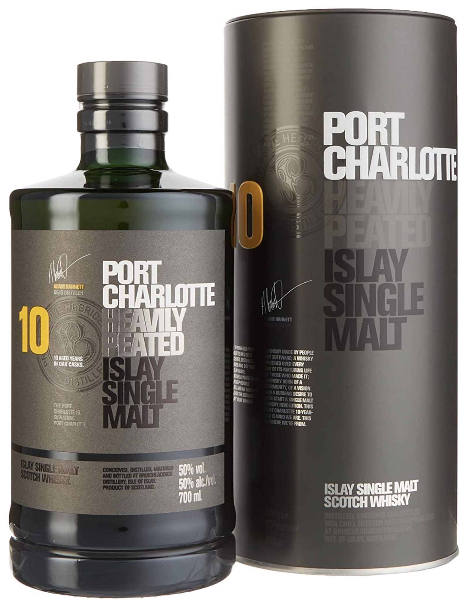 Port Charlotte Heavily Peated 10 Jahre 50% vol. 0,7L
