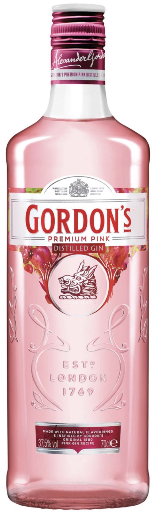 Gordon's Premium Pink Distilled Gin 37,5% vol. 0,7L