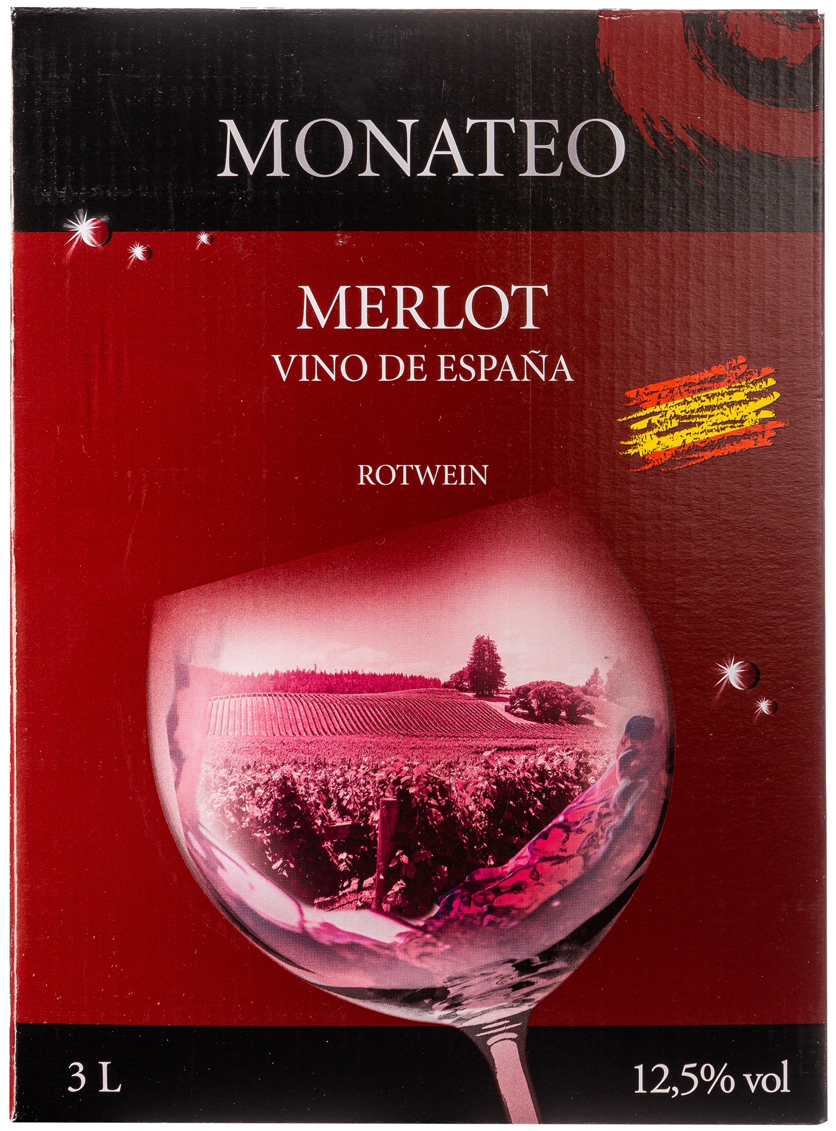 Monateo Merlot trocken 12,5% vol. 3,0L 