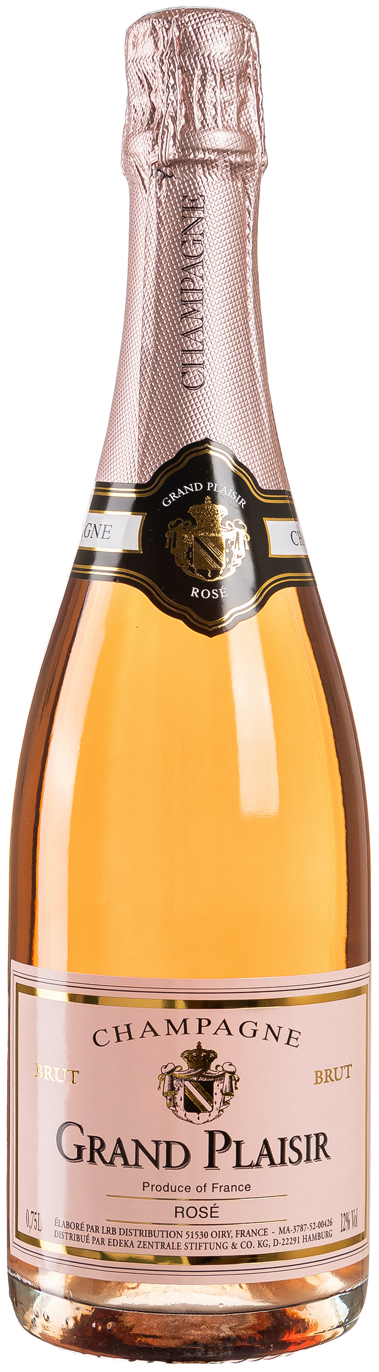 Grand Plaisir Champagne Rosé 12% vol. 0,75L