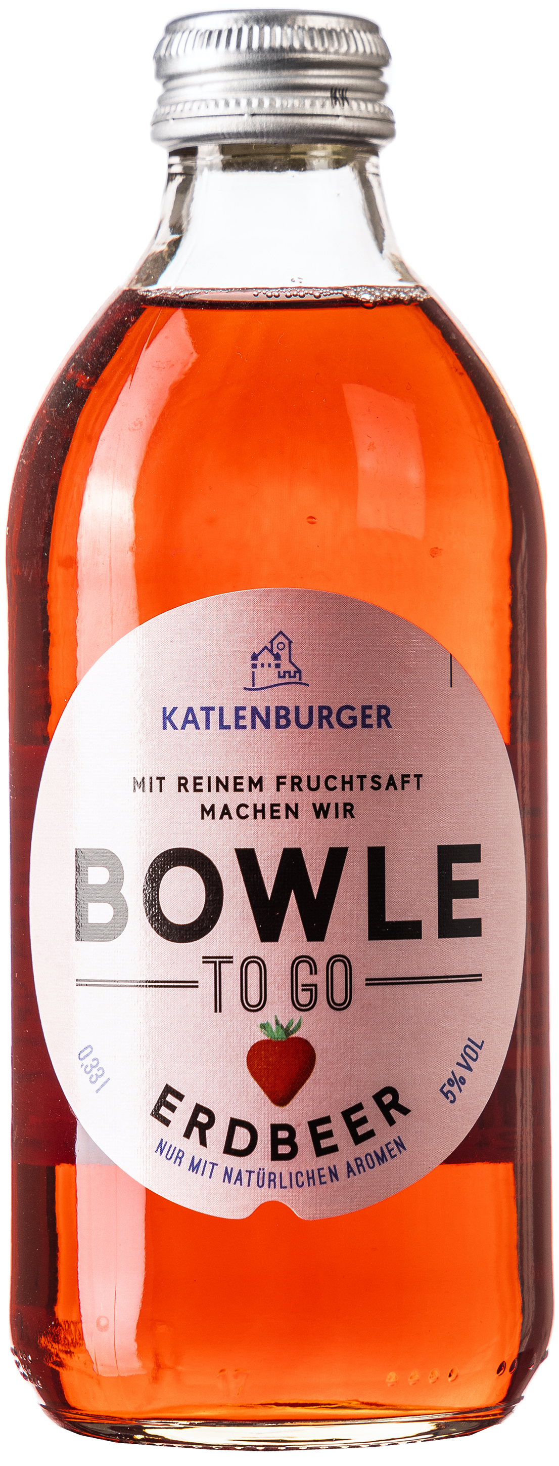 Katlenburger Bowle to go Erdbeere 5% vol. 0,33L 