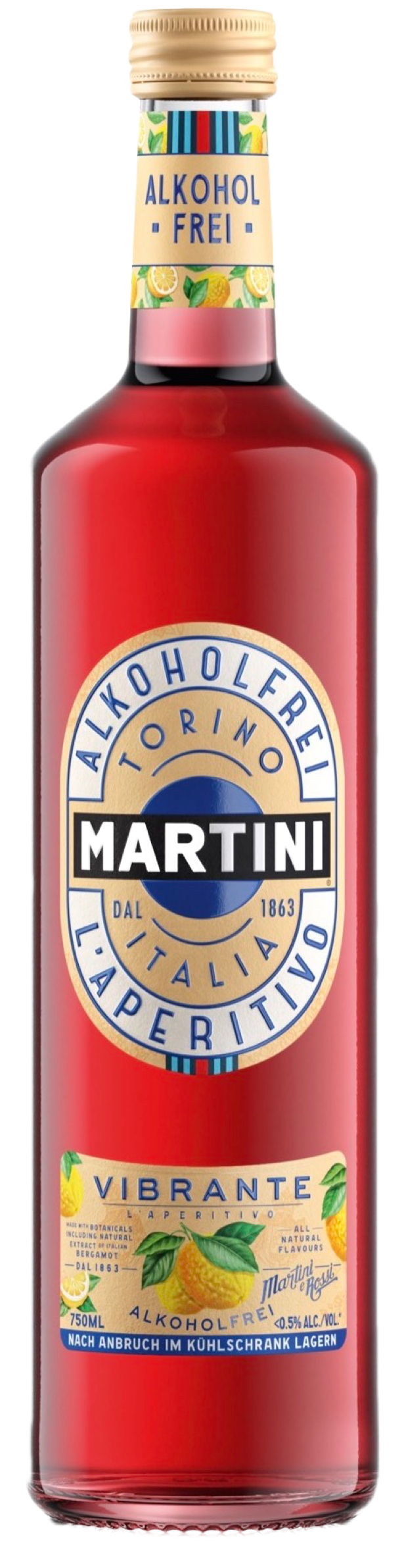 Martini Vibrante Alkoholfrei  weniger 0,5% vol. 0,75L