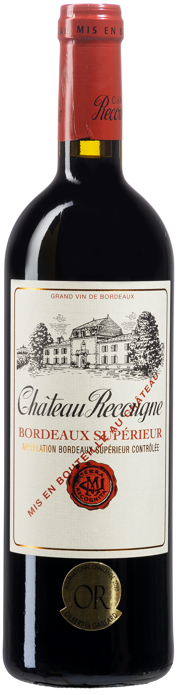 Chateau Recougne Bordeaux Superieur 14,5% vol. 0,75L