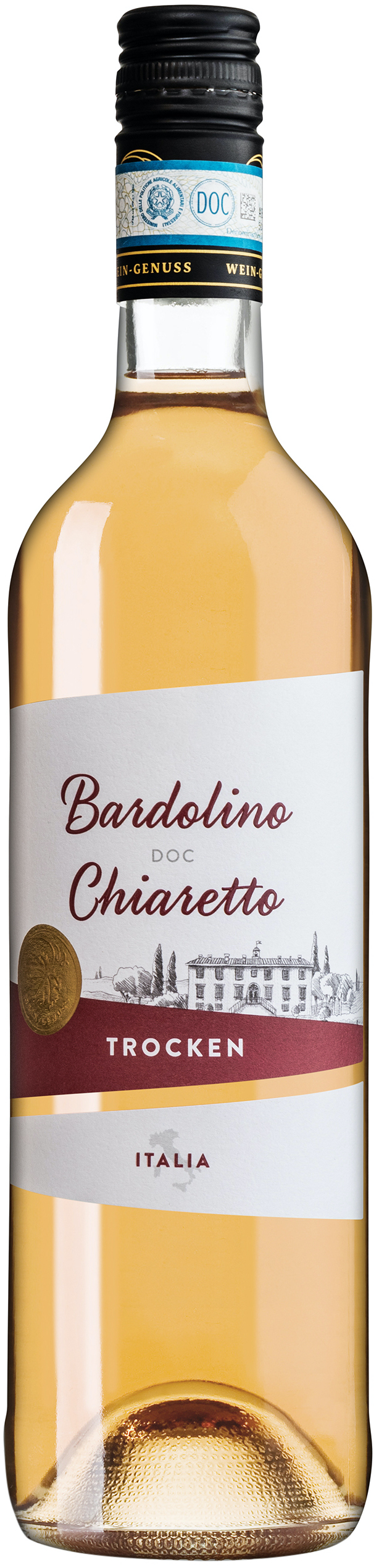 Wein-Genuss Bardolino Chiaretto rosé trocken 11,5% vol. 0,75L