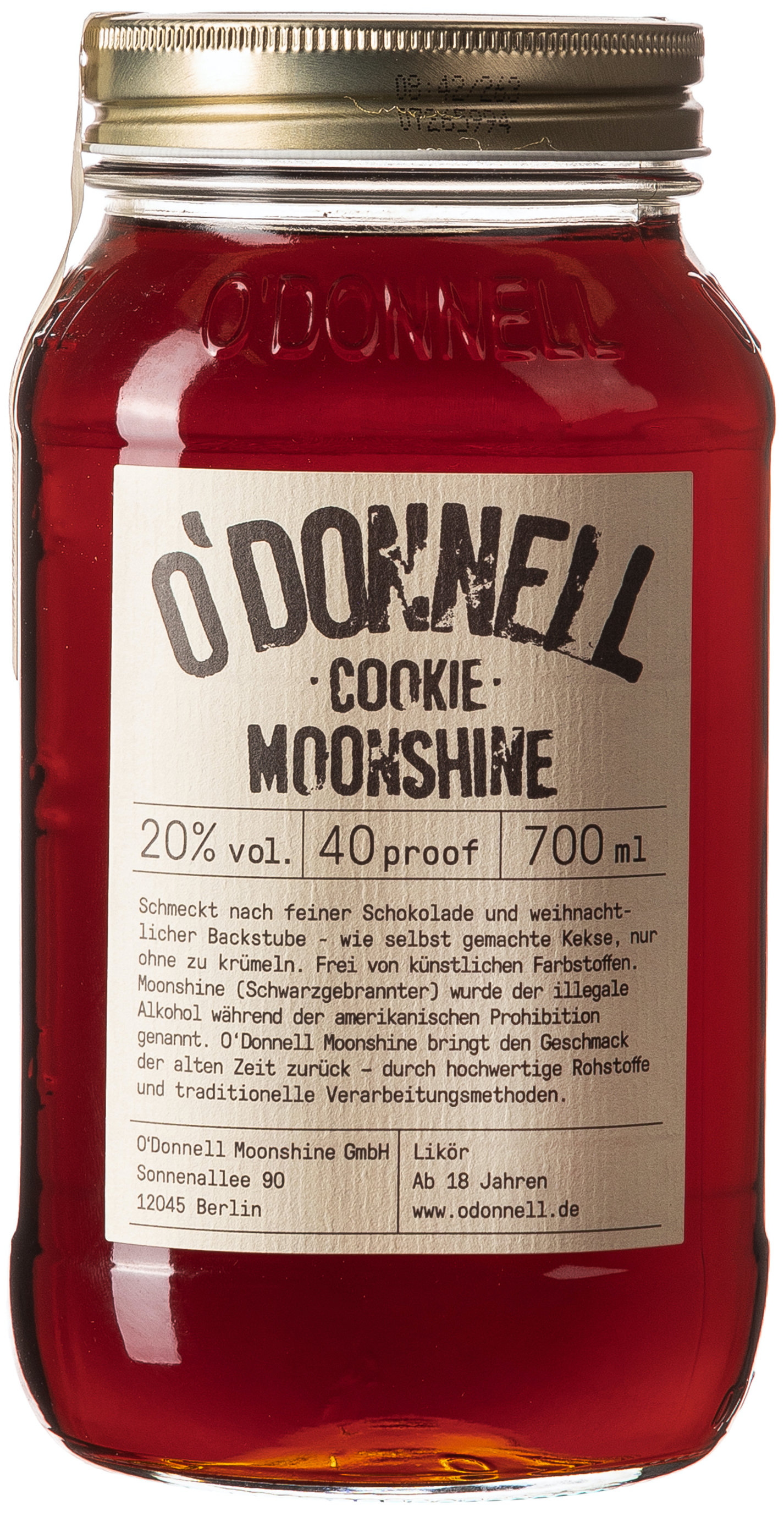 O`Donnell Moonshine Cookie 20% vol. 0,7L