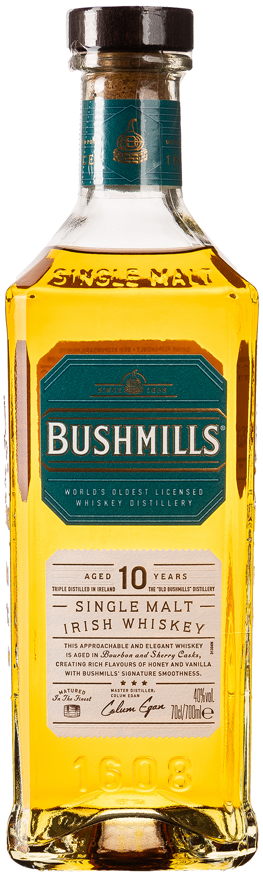 Bushmills 10 Jahre Single Malt Irish Whiskey 40% vol. 0,7L