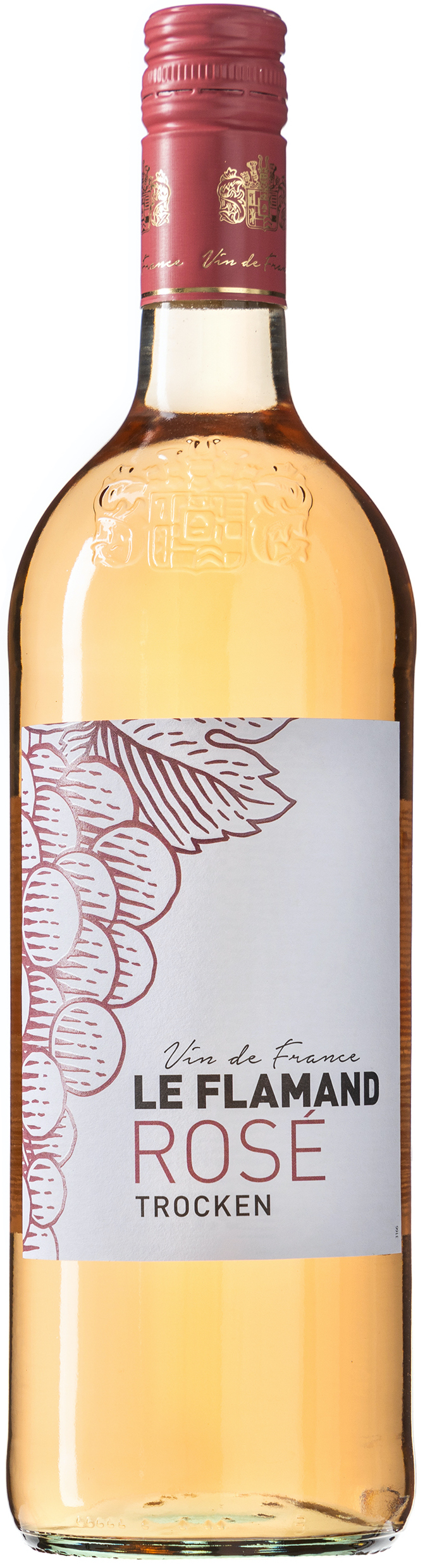Le Flamand Vin de France rosé trocken 12% vol. 1,0L