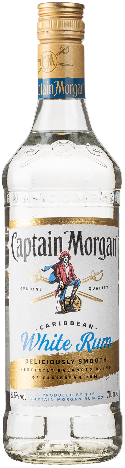 Captain Morgan White Rum Finest Caribbean White Rum Karibik 37,5 % vol 0,7 l | Rum