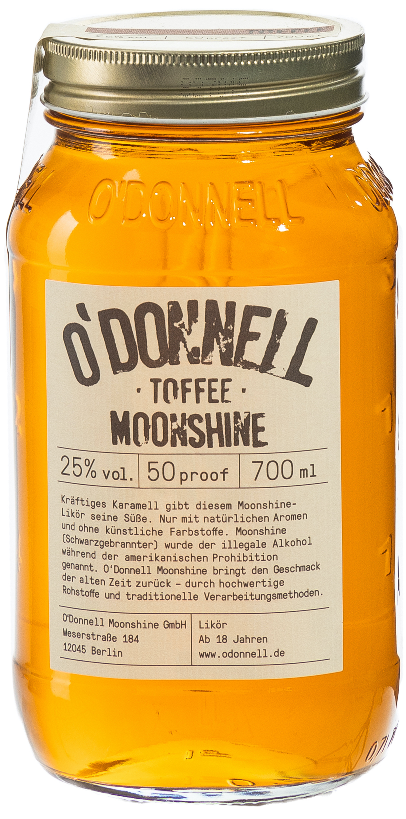 O`Donnell Moonshine Toffee 25% vol. 0,7L