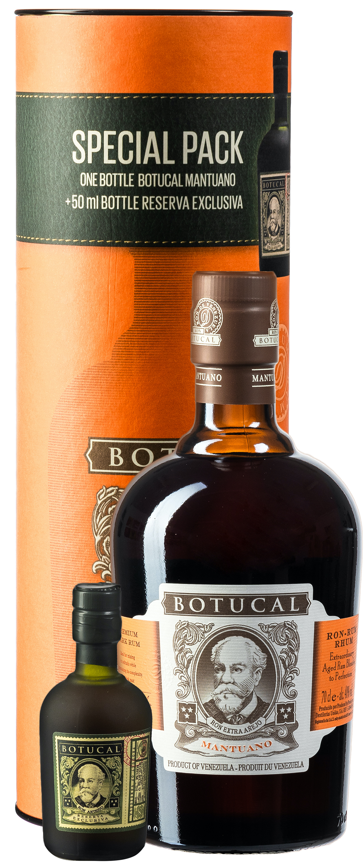 Botucal Mantuano Rum 40% 0,7L + Botucal Reserva Exclusiva 40% vol. 0,5L GP