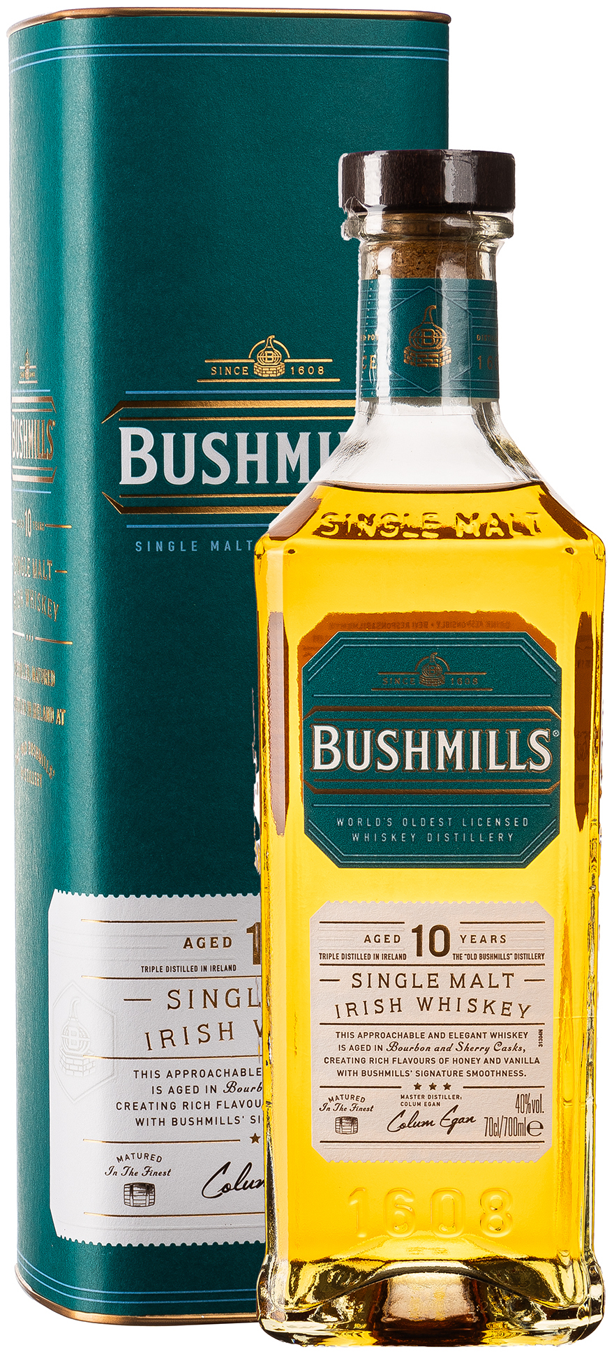 Bushmills 10 Jahre Single Malt Irish Whiskey 40% vol. 0,7L