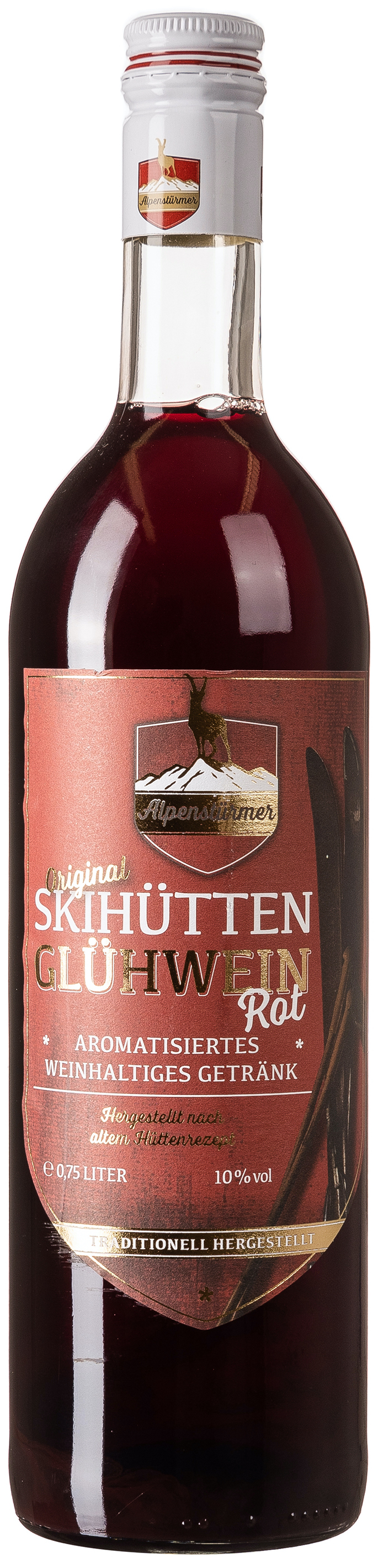 Alpenstürmer Skihütten Glühwein Rot 10% vol. 0,75L 