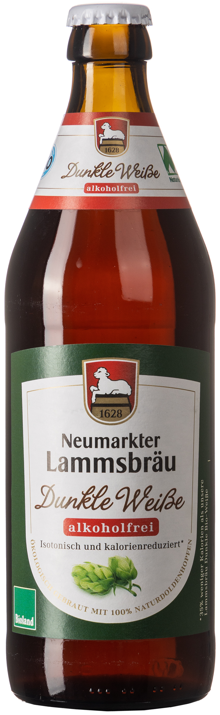 Lammsbräu Bio Dunkle Weiße Alkoholfrei 0,33L MEHRWEG