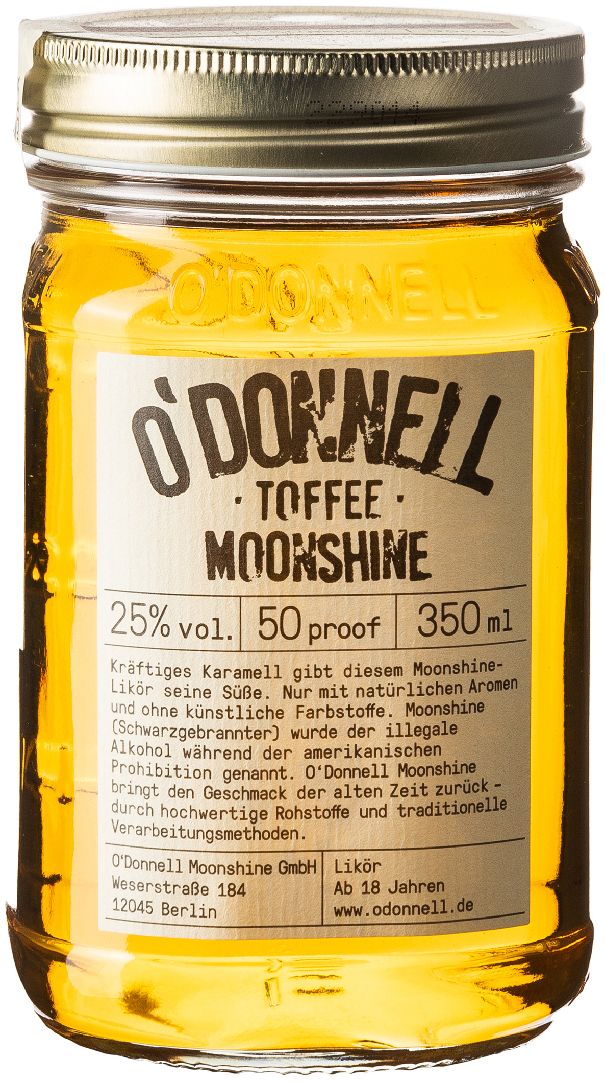 O`Donnell Moonshine Toffee 25% vol. 0,350ml